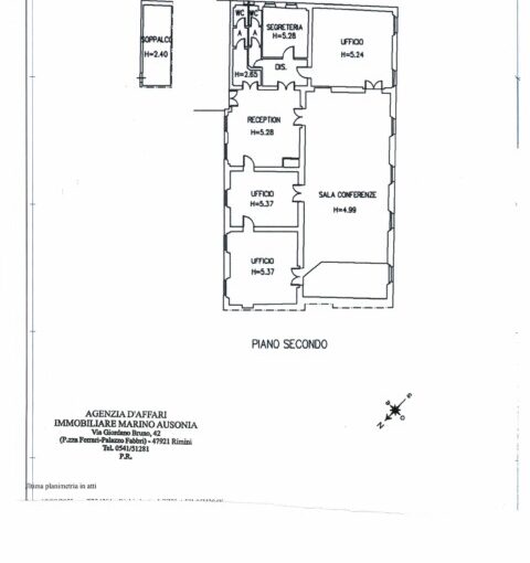 Rimini Affittasi Ufficio Mq.300 Centro Storico